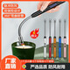 Rechargeable gas stove pulse ignition stick universal igniter kitchen gas lighter long handle ignition gun windproof electronic lighter ignition artifact 360 curved black - rechargeable windproof, long handle, with USB cable