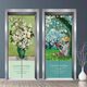 Xiong Lai Pao elevator door stickers one elevator one household modern light luxury custom Van Gogh oil painting starry sky entrance stickers waterproof and fireproof Elevator stickers MT-3291 Medium size: width 80*height 210cm