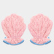 Pet dog bathing strong water-absorbent thickened gloves towel bath towel Teddy Bichon bath towel quick-drying cat bathrobe single pink magic gloves