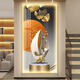 Yusen es Hongyun Dangtou Light LED LED LED LED LED ENTRance Entrada Entrada Pinturas decorativas Corredor Pinturas colgantes colgantes Simples y modernos CN-6296-Hongyun Dangutou 120*240 Prestigiosas fronteras negras Inserto directo inteligente LE LE LE