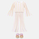 Stella McCartney 罗纹针织条纹棉质混纺上衣 P01081716 米色 XXS Y 2