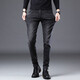 Jinba Herren-Kleidung (K-Boxing) Brand Herren Sommer Dünne Schwarze Jeans Männer schlanke Füße Koreanische Version High-End-Elastizität Casual High-End-Hosen 1048-Black 32