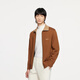 Jinba men's simple casual and fashionable cardigan spring and autumn cardigan FYXE3506 light brown M