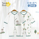 Tiptoe Duck (Tiptoe Duck) baby clothes, newborn summer thin onesie baby underwear, close-fitting pajamas, little hippo 2 pieces 80cm
