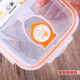 Enshousu compartmented plastic lunch box with lid for office workers with lid, microwave crisper lunch box, sealed canteen lunch box, light blue 800 ml. Two compartments for students, free spoon (food material) plastic PP lunch box