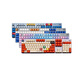 Logitech K845 Wired Mechanical Keyboard Computer E-Sports Office Games Animation Mario PBT personnalisé Keycap K845 + Genggui Keycap_CAN être utilisé comme Keycap Red Axe- [Game Player]