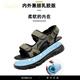 rowilcs凉鞋男2025夏季新款户外运动软底防滑开车沙滩鞋百搭涉水休闲凉拖 舒适软底防滑HHSA9230绿色 38 标准皮鞋尺码