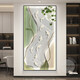 ZOCI porch hanging paintings are facing the entrance door with high-end sense with lights led with lights Jiuyu Picture Light luxury entrance entrance door decoration painting HJ-6625 Light luxury gold 120*240 cold white light intelligent insert