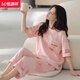 Hengyuanxiang 2025 Pyjamas für Frauen im Sommer Pure Cotton Kurzärmelte mit kurzärztem Hose Frisch und süßes Baumwoll-Kleidungsstück können außerhalb von Z9856 m getragen werden [Empfohlen 75-90jin [Jin gleich 0,5 kg]]