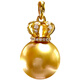 Fengxi South Sea gold bead pendant Philippine color seawater pearl necklace 13-14 thick gold 18 gold inlaid 14-14mm