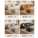 Dudumeijia Multifunktional einstellbares Wohnzimmer 2025 Neues Baumwoll-Leinensofa Kleine Wohnung Demontage und Waschleistung Chenille Sofa 116#