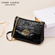 Pier Cardin's hand-grabbing patterned head-layer cowhide bag one-shoulder crossbody bag women's 2025 women's bag Teacher's Day gift