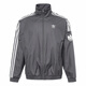 
ADIDAS Adidas Jacket Men and Women Three Stripe Sportswear Retro Loose Windproof Cardigan Three-Leaf Crock Stand-Link Jacket JI7533 Dark Gray M