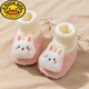G.duck newborn baby shoes, winter shoes, non-falling baby cotton shoes, thickened and velvet warm, soft-soled toddler shoes for 0-12 months, green-Little Frog-1005, inner length 12.0cm
