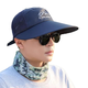 2025 New Spring and Summer Big-brimmed Hat for Men Cycling Outdoor Sunshade Fishing Hat Breathable Sun Protection Work Quality Temperament Navy Blue Adjustable (55-60cm)