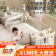 ULOP (ULOP) Krippe bewegbares Spleißbett Multifunktionsklappkrippe mit Windel Tisch Moskitonetz Schlafartefakt Babybett Babyversorgungen Neugeborene Geschenkgeschenk-Cradle Shaker Multifunktional Crib 0-3 Jahre altes Alter Kokosnusspalmenpolster