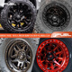 Litian passt sich an Wrangler 17-Zoll-Negativwert 18 Rad Hub Modifiziert Offroad-Fahrzeugtank 300 Anti-Rift 700 Standardmodell D694 D695 D696 D716 17x8.5J