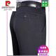 Pier Cardin High-T-T-Ice Seidenjeans Herren mittleren und älteren losen geraden Hosen Hose Dünne Geschäfte Casual Hosen [3892] Schwarz 32 [2 Fuß 5 Taille]