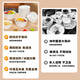 美厨（MAXCOOK）一次性餐具套装食品级环保可降解一次性碗筷勺子盘碟杯子桌布套装 餐具5件套大号 20份 MCPJ1049