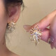 Irregular Fireworks Earrings 2025 New Popular Style Light Luxury High-Quality Autumn and Winter Temperament Earrings Niche Unique Earrings Gold Irregular Fireworks Earrings One Pair