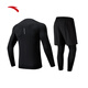 
Anta (ANTA) Quick Dry Fitness 3-piece Set丨Men's Autumn Sports Quick Dry Track and Field Long Sleeve T-Running Tights Fitness Cover Basic Black-2 2XL (Male 185)