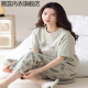 Huarui pajamas for women in summer pure cotton short-sleeved trousers in summer sweet and thin women's home clothes YZT9712 M-code [recommended 80-100Jin [Jin equals 0.5 kg] wear] average size