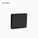 Calvin KleinJeans25 new autumn style men's business portable ck presbyopic letter full print card bag wallet gift 4D1085G UB1-Space Black One Size