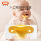 
IKV baby learning to eat training spoon baby short handle silicone self-eating children's tableware astronaut fork spoon yellow-astronaut fork spoon