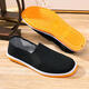 Old Beijing cloth shoes men's 2025 middle-aged and elderly casual soft sole breathable one foot kick dad's thousand-layer sole men's cloth shoes 3520 double color combination upgraded mugwort 38 fat feet wide shot one size