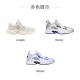 锐步（Reebok）男情侣款DMX1000网面轻便复古运动休闲舒适跑鞋 GX3895(建议拍小半码)_白_棕 34.5