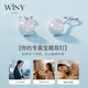 The only (Winy) silver earrings for women, pure 999 pure silver, ear piercing for sleeping, no need to remove ear sticks, simple earrings, silver jewelry, two pairs