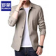 Romonjacke Herren Frühlings- und Herbst-Business Casual Anzug mittleren und jungen Menschen mit Mitte der Farbe Dünne koreanische koreanische schlanke Windbreaker-Jacke hellgrau 1048 m [Empfohlen 98-118jin [Jin entspricht 0,5 kg]]