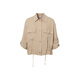 Eifli (Eifini) Eifli Wuli Imitation Textur weiche hautfreundliche Kurzjacke 2025 SOMMER SOMMER VERKAUFTE STYLE VERSATILE PREIZER JACKE Hellbraune Vorverkauf [12. Juli] veröffentlicht M 100-115jin [Jin gleich 0,5 kg]
