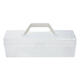 Qiao Bo Lai transparent plastic fishing gear brush storage box thickened suitcase bag calligraphy tools household dust-proof storage box small portable simple style