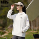 
Outdoor ice silk sunscreen clothes for men under banana 2025 new summer UV breathable reflective sunscreen jacket for women 9905 light gray women M