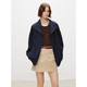 
MARIUS' Dry Silk Jacket' Mulberry Silk Low-key Luxury Old Money Texture Wrinkled Jacket Grandma Pants Gray [Coat] XS (Delivered at the latest 25 days)