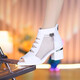 Meister Zulijian Römisch -echtes Ledersandalen für Frauen 2025 Sommer Neues Mesh Kurzstiefel modische Sandalen für mittlere Dicke Heel Hollow Fish Mundschuhe Wenzhou Huidong ist nicht müde von ihren Füßen und trägt Lochschuhe draußen - schwarze 35 Sandalen für Frauen 2025 New New New New New New neu