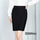 Quan Biyan professional skirt women's hip-covering A-line slit suit skirt formal commuting work clothes flight attendant skirt slim one-step skirt black L (recommended 105-120 Jin Jin equals 0.5 kg)