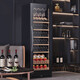 Bai Kailun red wine cabinet first-class energy efficiency constant temperature wine cabinet zero embedded home commercial living room display cabinet wine preservation refrigerator dual temperature air-cooled frost-free tea beverage white wine and foreign wine dual temperature zone 丨 red wine and tea 丨 60 bottles LOW-E anti-fog door