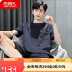 Modal Herren Pyjamas Herren Sommer 2025 Neue Kurzärmel-Heimkleidung Herren-Stil Jungen und Teenager Sommer Sommer großer Größe H HDE-9930 3xl Single Size