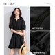 
Chamdora Bohemian pure cotton tied V-neck dress for women summer ruffled rotator sleeves A-line skirt romantic midi skirt