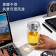 Fuguang glass double layer high borosilicate glass water cup with tea separator tea and water separation car tea cup for men 400ml