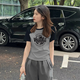 Playboy (Playboy) Frauen reines Baumwoll-Kurzärärmel-T-Shirt für Frauen 2025 Sommer Neues Design Nische Koreaner Loose Raglan Ärmel