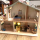 Nouveau style nordique nordique Ins Play House Villa Children's House Toy House Castle DIY Gift Child Gift Chic House
