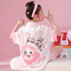 Sakenmao (SAKENMAO) girls pajamas summer ice and snow silk shorts shorts thin 2025 new Kapibala children's girls home clothes 6624-Kulomi [ice and snow silk] 170 size 10 [height 110cm-120cm]