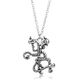 Collier de bijoux périphérique des cerfs et oranges étranges