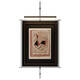 
Yonghuan wall metal hanging boom hanging painting with light style hotel model room entrance tea room creative decoration decoration style B overall 13575 picture frame 6380 light wiring style