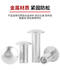 Guwanji aluminum flat round head semi-hollow rivet stainless steel 304 large flat head hollow nail iron willow ding M2.5M3M4M5M6 aluminum M5*12200 tablets