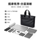 POLO Business Briefcase Men's Expandable Handbag 14/15.6-inch Computer Bag Conference File Bag Shoulder Bag
