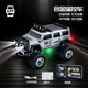 Bigfoot alloy mini remote control car off-road climbing desktop rc ultra-small car toy children's four-wheel drive drift silver Hummer 1 hour battery life_four-wheel shock absorber alloy body mini remote control front and rear lights + USB charging cable + gift box